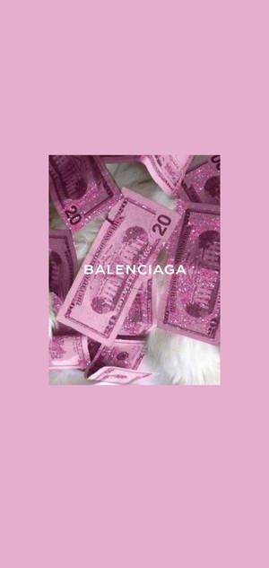 Обои Balenciaga Эстетичный фиолетовый постер — iPhone 15 Шпалери