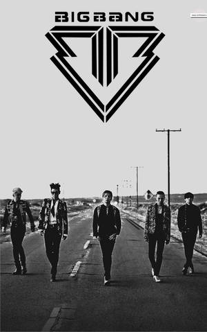 Монохромный постер Bigbang обои — Moto Pad Шпалери