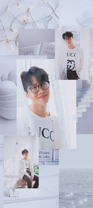 BTS Aesthetic Jhope на білому — Bts естетика Шпалери