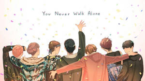 BTS Ноутбук Аніме You Never Walk Alone — Bts ноутбук Шпалери