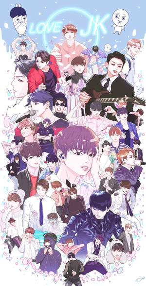 Love JK — Bts естетика Шпалери