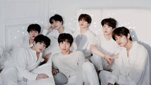 BTS учасники на робочому столі в білому — Bts десктоп Шпалери