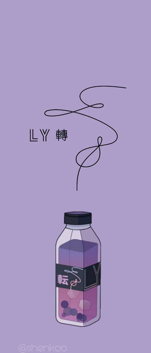 BTS Aesthetic Love Yourself Purple — Galaxy Z Flip Шпалери