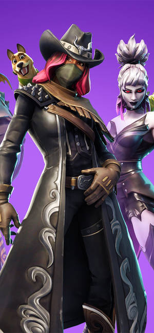 Обои Calamity Fortnite And Dusk — iPhone 15 Шпалери