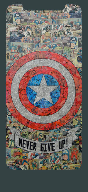 Captain America Iphone Comics Art — Galaxy S26 Шпалери