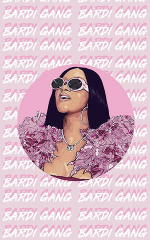 Обои Cardi B Розовая банда Барди — Galaxy Tab Шпалери