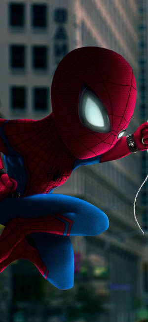Chibi Spider Man Iphone — iPhone 15 Pro Шпалери