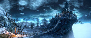 Ультраширокие обои с локацией из игры Dark Souls 3. — 3440x1440 Шпалери
