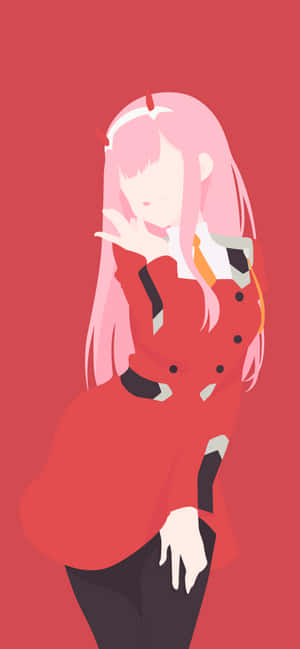 Darling In The Franxx Мінімалістичне Аніме — Vivo V70 Lite Шпалери