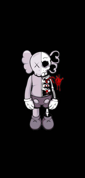 Dissected KAWS 4k Illustration — Samsung S23 Ultra Шпалери