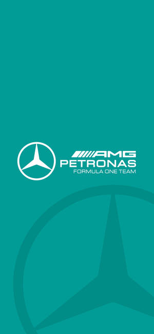 F1 iPhone AMG Petronas Бирюзовый Логотип — iPhone 16 Pro Max Шпалери