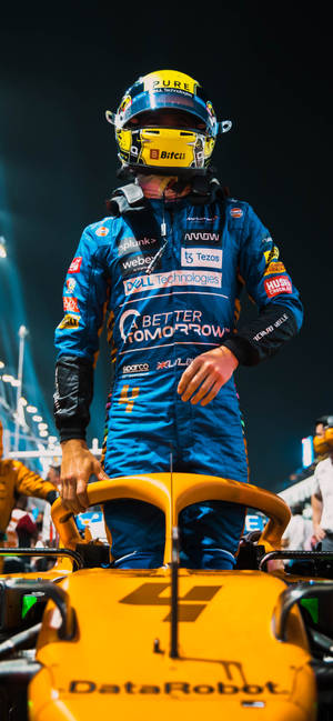 F1 iPhone Norris 2021 Saudi Arabian GP — iPhone 14 Pro Max Шпалери