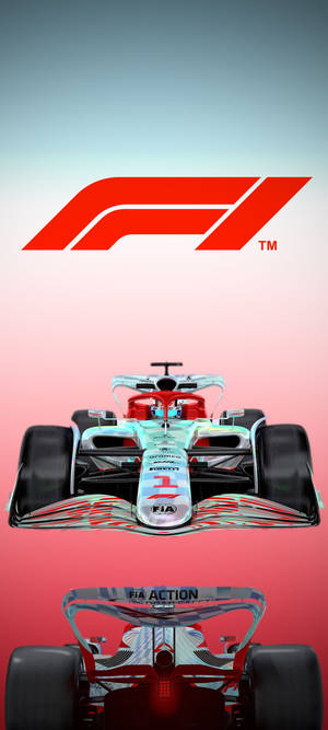 F1 iPhone Логотип Градиентный фон — iPhone 16 Шпалери