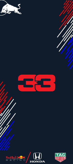 F1 iPhone Макс Ферстаппен номер 33 — iPhone 15 Pro Max Шпалери