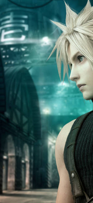 Обои Final Fantasy 7 Профиль Клауда — iPhone 16 Pro Шпалери