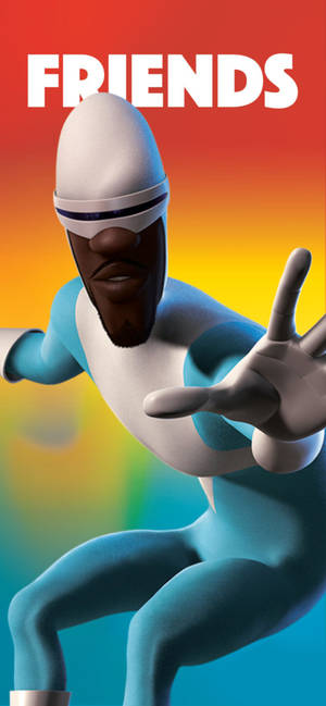 Обои Frozone цветная графика — iPhone 16 Шпалери
