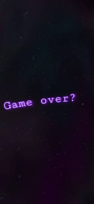 Game Over чёрно-фіолетовая эстетика — Galaxy S26 Ultra Шпалери
