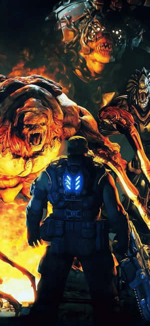 Iphone X Gears Of War 5 Фон — Realme Narzo 80x Шпалери
