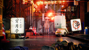 Обої Ghostwire Tokyo Кучісаке на вулицях