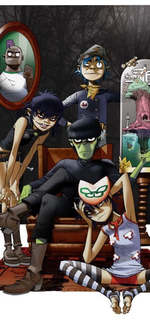 Gorillaz iPhone [обої] — Oppo A6c Шпалери