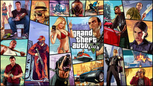 GTA 5 2560x1440 плитковий колаж