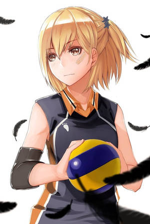 Haikyuu 4K Hitoka Yachi — Xiaomi Pad 8 Шпалери