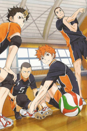 Haikyuu 4K Разминка — Xiaomi Pad 9 Pro Шпалери
