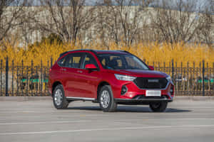 Haval SUV едет по красивому горному пейзажу — Surface Pro Шпалери