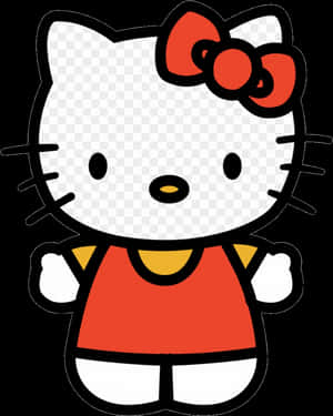 Прозорий PNG з кліпартом Hello Kitty - Hello Kitty у червоній сукні, завантаження PNG — Sanrio GIF Шпалери