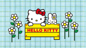 Hello Kitty фон — Блакитна естетика GIF Шпалери