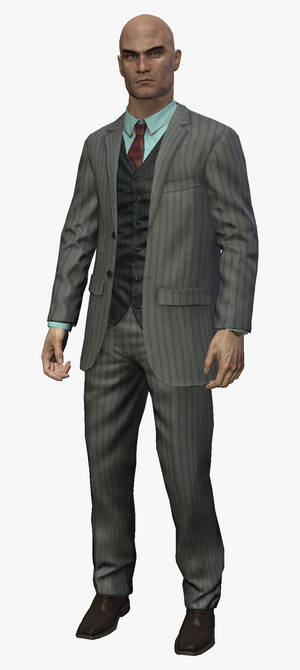 Агент 47 в костюме Hitman Absolution HD — Galaxy S24 FE Шпалери