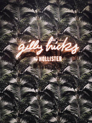 Обои с листьями пальмы Hollister — 3:4 Шпалери