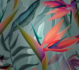 Обои Huawei Leaves Painting — Huawei Шпалери