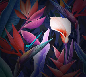 Обои Huawei Mate 10 Pro floral — Huawei Шпалери