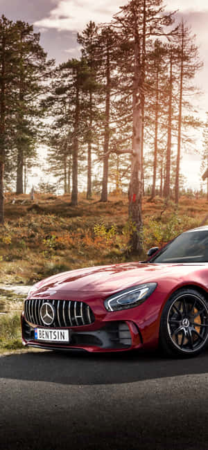 iPhone X AMG GT-R фон — Honor 600e Шпалери