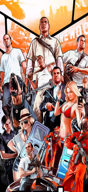 Iphone X Grand Theft Auto V Фон — Redmi 15a Шпалери