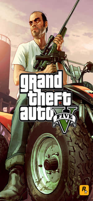 iPhone X Grand Theft Auto V Фон — Oppo F33 Pro Шпалери