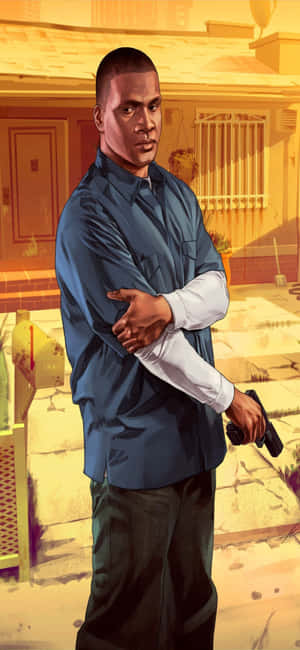 Iphone X Grand Theft Auto V фон — Oppo F31 Pro Шпалери