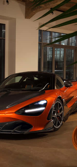 Iphone X Mclaren 720s Background — Samsung S23 Ultra Шпалери