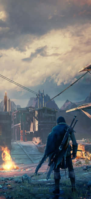 Iphone X Shadow Of Mordor Background — iPhone Air Шпалери