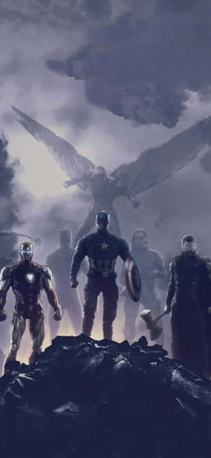 Iphone Xs Avengers фон — Honor 500 Шпалери