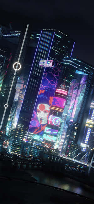Iphone Xs Max Cyberpunk 2077 Background — Honor X7e Шпалери