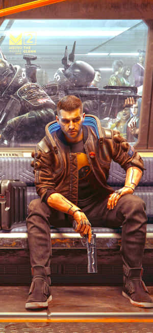 Iphone Xs Max Cyberpunk 2077 Фон — Honor X70 Pro Max Шпалери