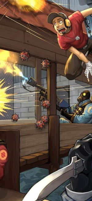 Фон iPhone XS Team Fortress 2 — Vivo Y6 Шпалери