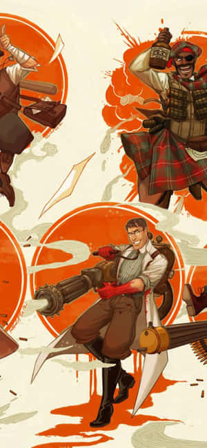 Iphone Xs Team Fortress 2 фон — Realme C100x Шпалери