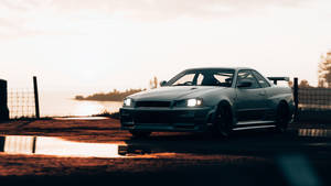 JDM Автомобіль на закаті