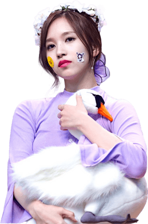 Kpop-зірка з плюшевим лебедем