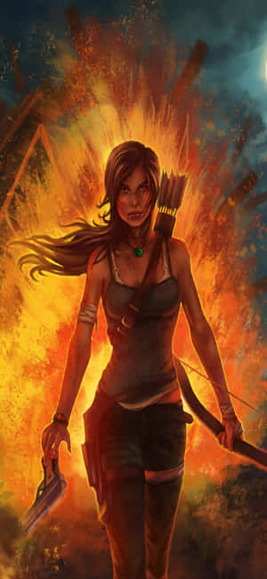Фон iPhone Xs Max Rise Of The Tomb Raider — iPhone X Шпалери