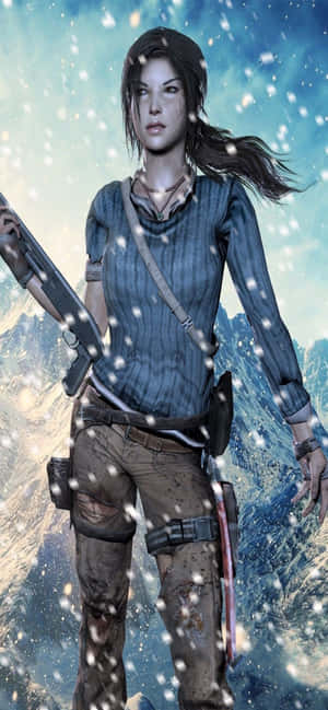 Фон iPhone Xs Max Rise Of The Tomb Raider — iPhone 13 Pro Max Шпалери