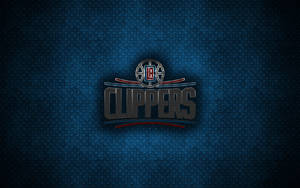 Los Angeles Clippers на металлическом фоне — Низкая контрастность Шпалери